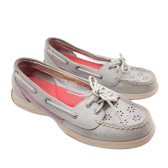 SPERRY TOP-SIDER — WOMENS ROSEFISH BOAT SHOES, MEMORY FOAM, PINK & GREY, US 7.5M - Picture 3 of 16